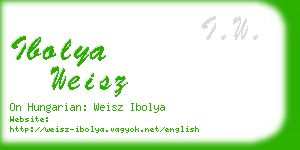 ibolya weisz business card